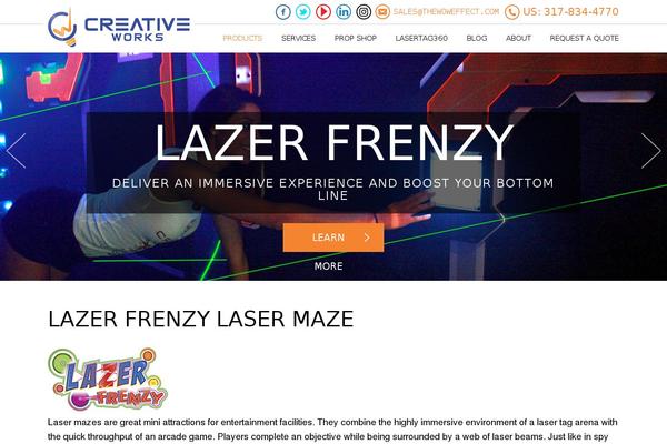 lazerfrenzy.com site used Creative-works