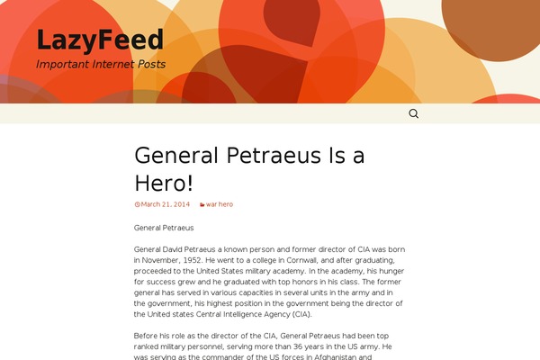 WordPress website example screenshot