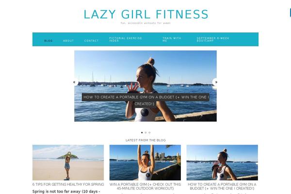 lazygirlfitness.com.au site used Foodie Pro