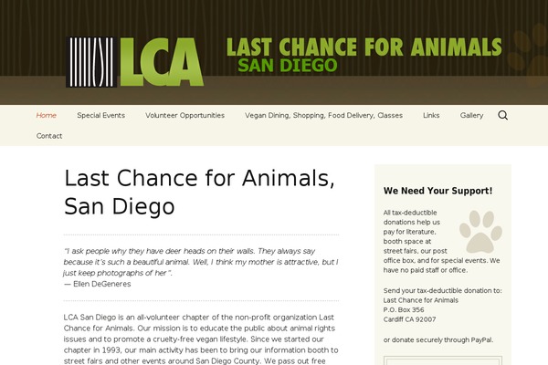 WordPress website example screenshot