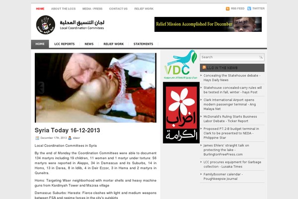 lccsyria.org site used Wire News