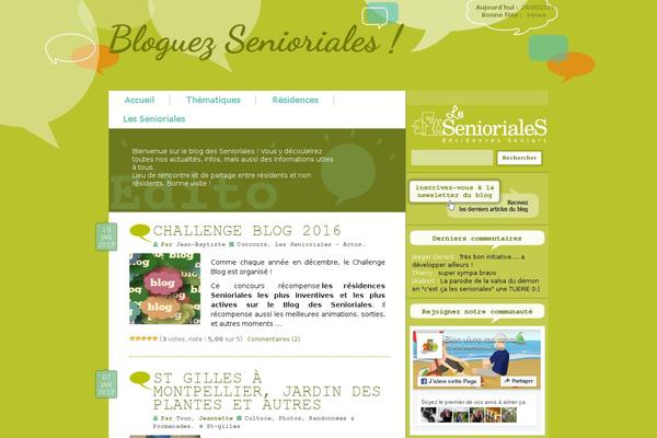 le-blog-des-senioriales.fr site used Senioriales