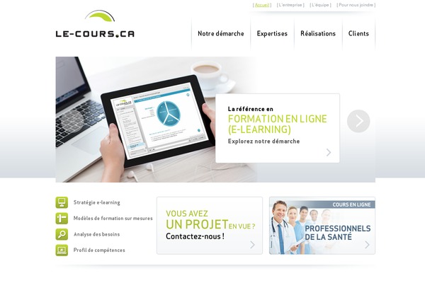 le-cours.ca site used Lecours