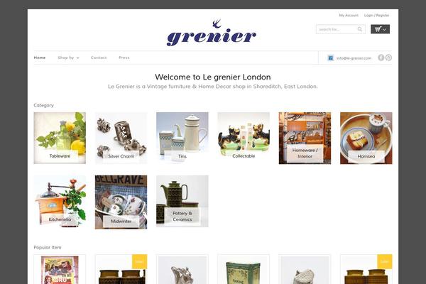 le-grenier.com site used Cheope