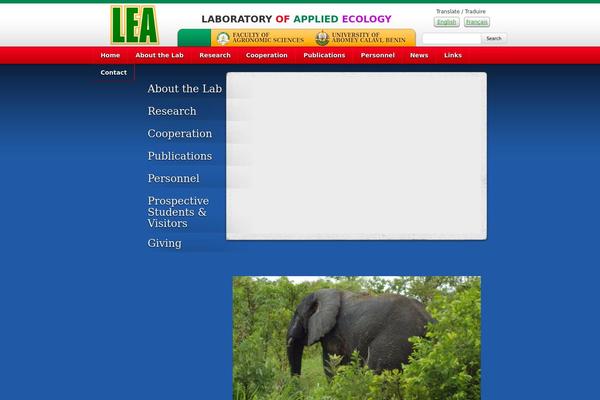 Lea theme site design template sample