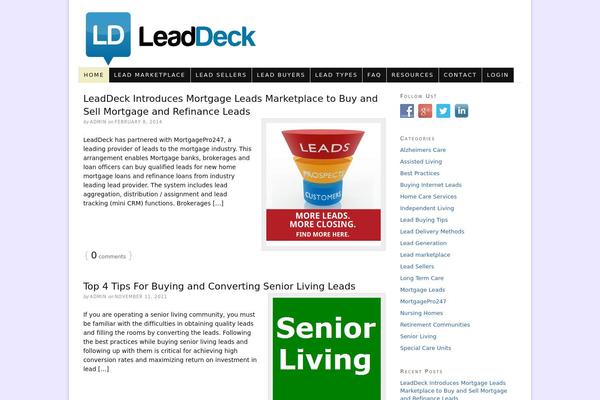 WordPress website example screenshot