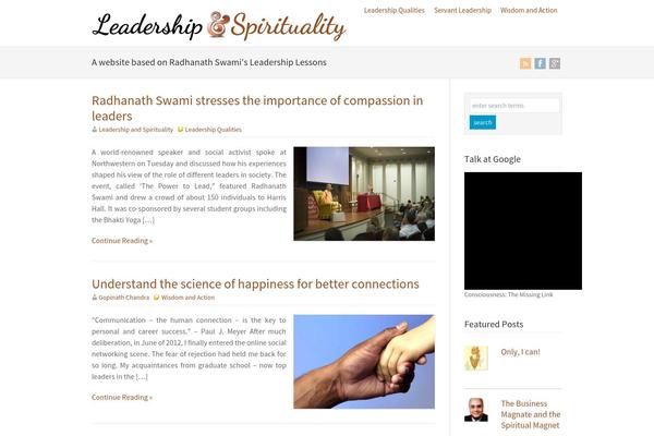 leadershipandspirituality.com site used Wp Brilliance