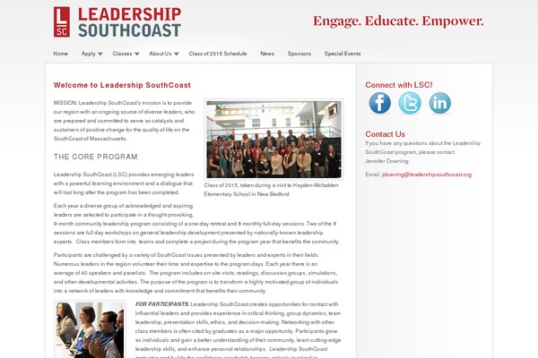 Leadership theme site design template sample