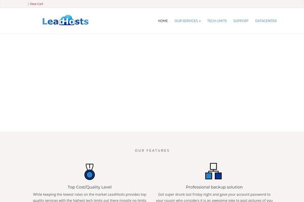 leadhosts.com site used Pcloud