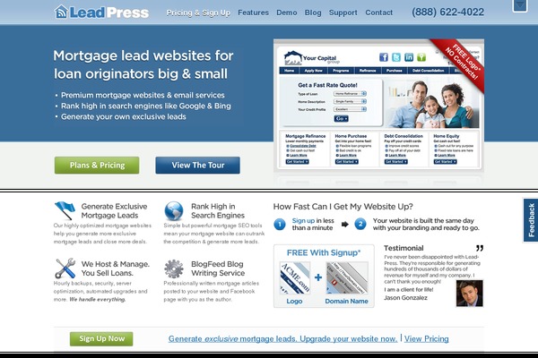leadpress.com site used Lead Press
