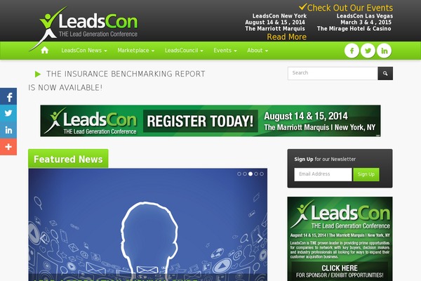 leadscon.com site used Leadscon2020