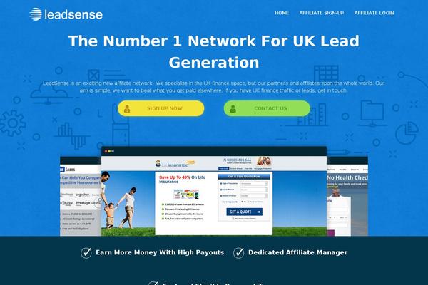 leadsense.com site used Leadsense