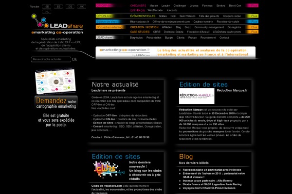 leadshare.fr site used Leadshare-s