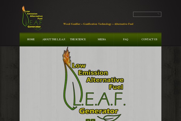 Leaf theme site design template sample