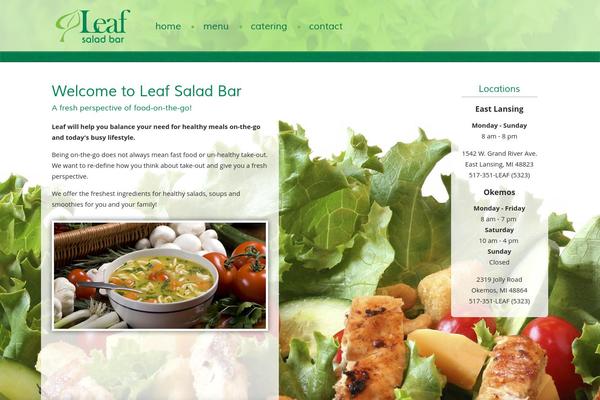 leafsaladbar.com site used Azula