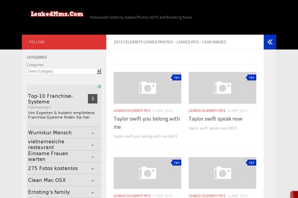 WordPress website example screenshot