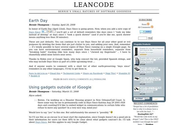 leancode.com site used Veryplaincustom