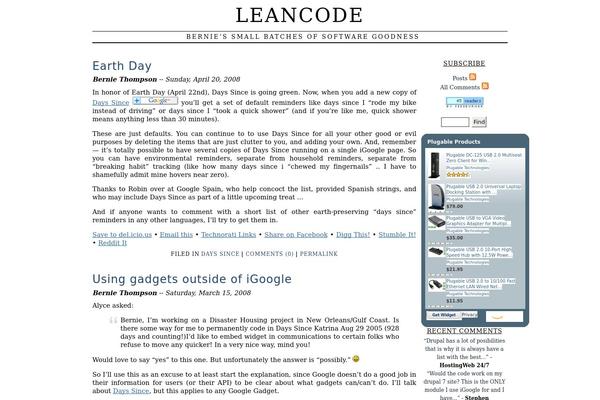 WordPress website example screenshot