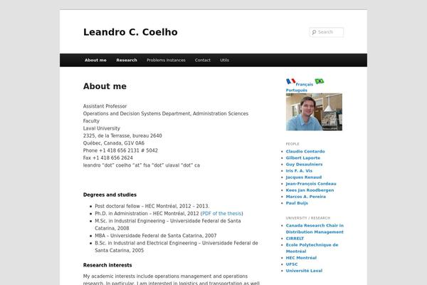 WordPress website example screenshot