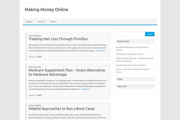 Iconic One theme site design template sample
