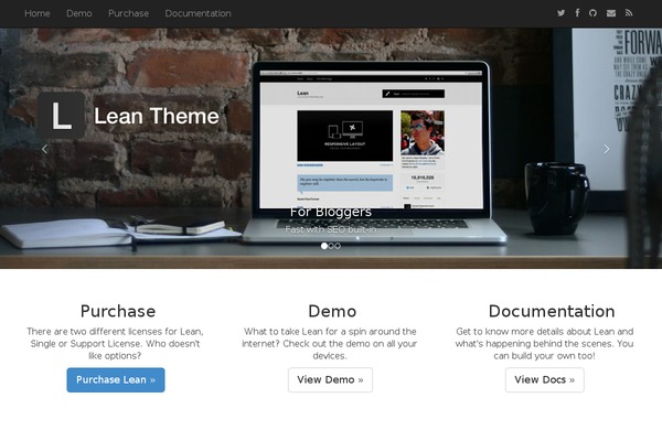 leantheme.co site used Lean