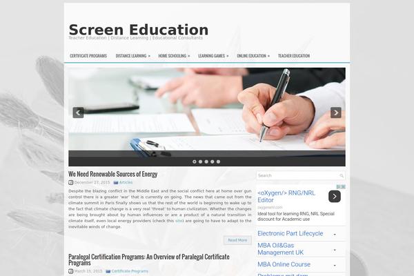 Smarteducation theme site design template sample