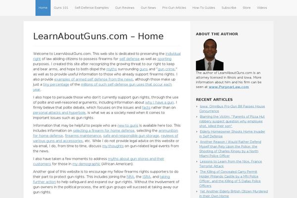 learnaboutguns.com site used Blogger-stories