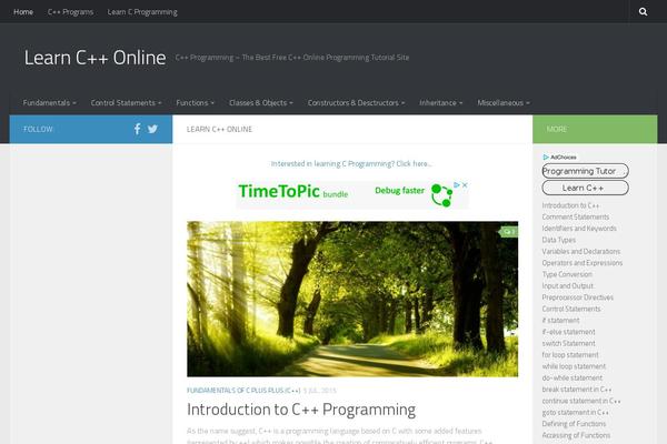 Hueman theme site design template sample