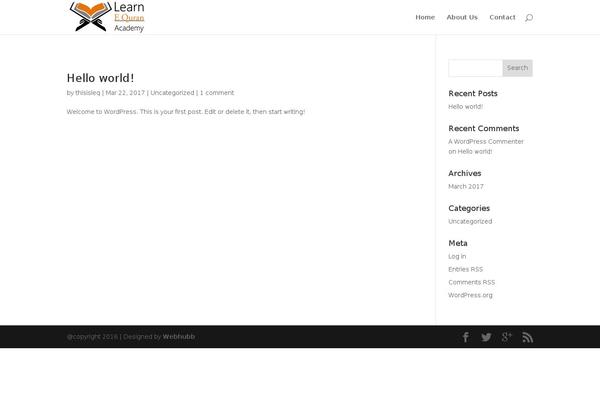 WordPress website example screenshot