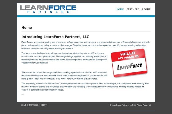 learnforcepartners.com site used Lfp-theme