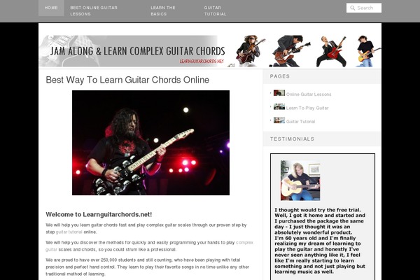 learnguitarchords.net site used Trinity-platform