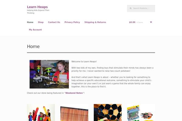 Storefront theme site design template sample