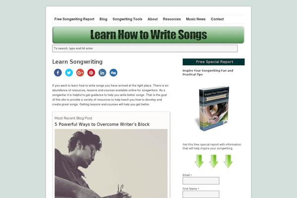 Site using Songwriting-terms plugin