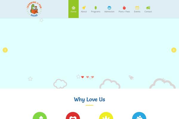 Kiddie-child theme site design template sample