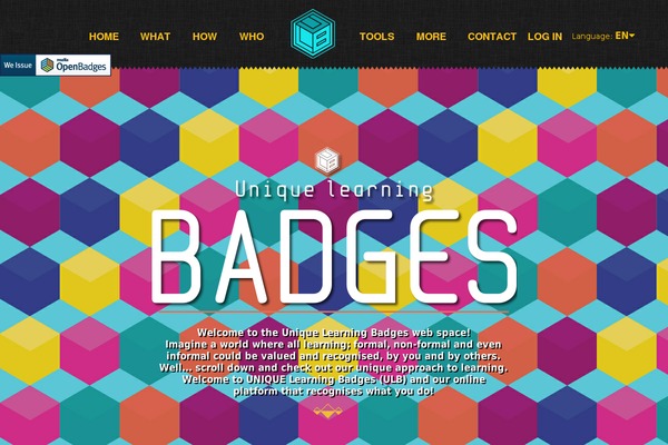 learningbadges.eu site used Uniquelb