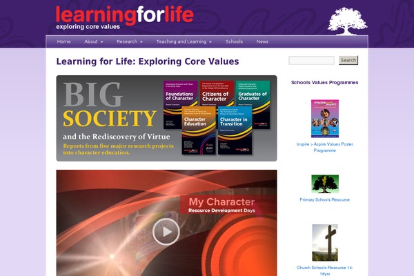 learningforlife.org.uk site used Learningforlife-theme
