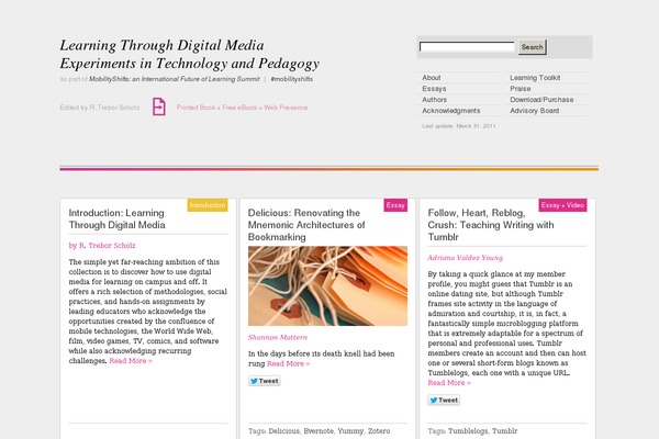 learningthroughdigitalmedia.net site used Bookblog