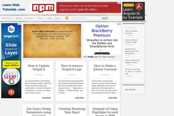 learnwebtutorials.com site used Learnwebtutorials