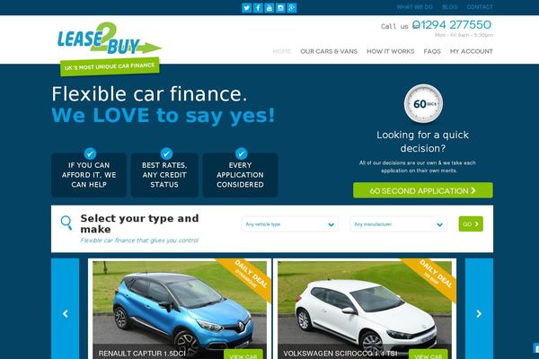 lease2buycars.com site used Lease2buy
