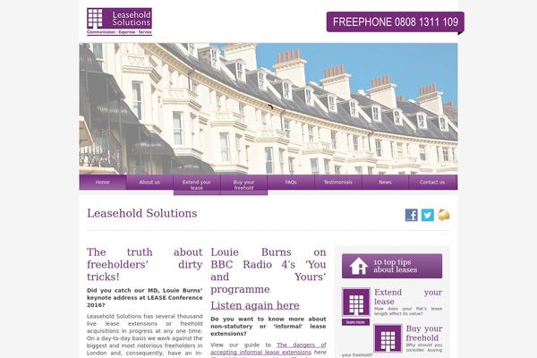 leaseholdsolutions.com site used Leasehold-solutions