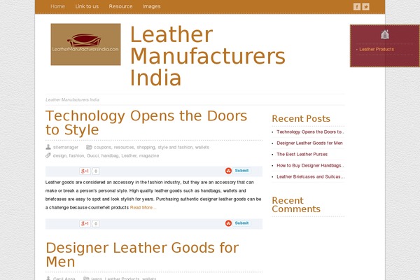 LeatherDiary theme site design template sample
