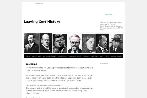 leavingcerthistory.net site used X Blog