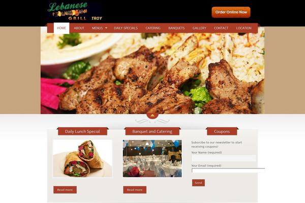 The Restaurant theme site design template sample