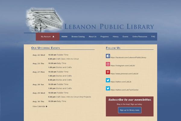 lebanonlibrary.org site used Lebanon2016