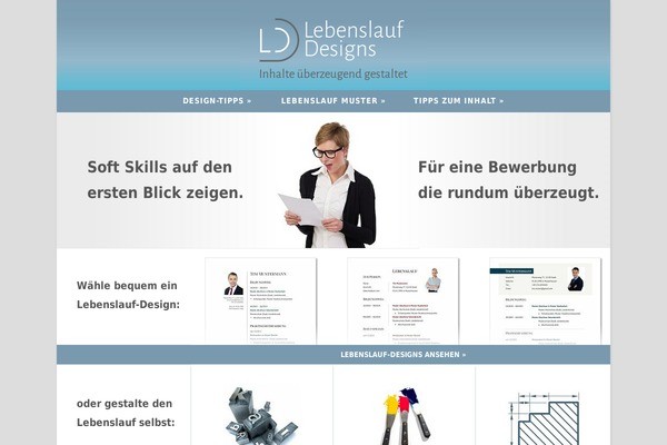 lebenslaufdesigns.de site used Leben-theme