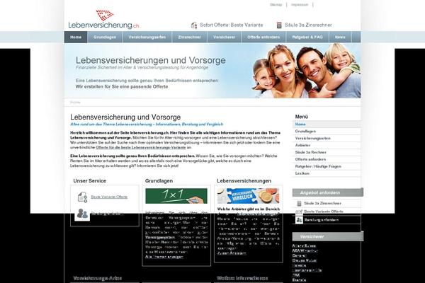lebenversicherung.ch site used Insurance-version1