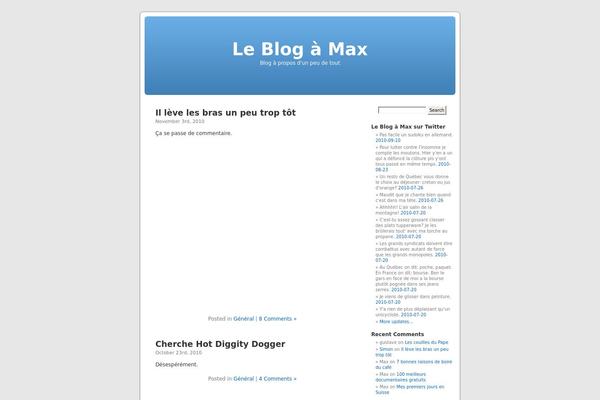 Default theme site design template sample