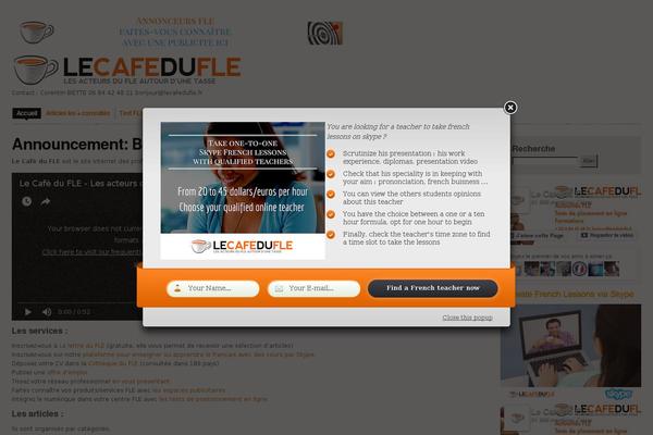 lecafedufle.fr site used Cafedufle