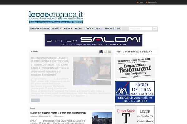 leccecronaca.it site used Wp-clear8.1