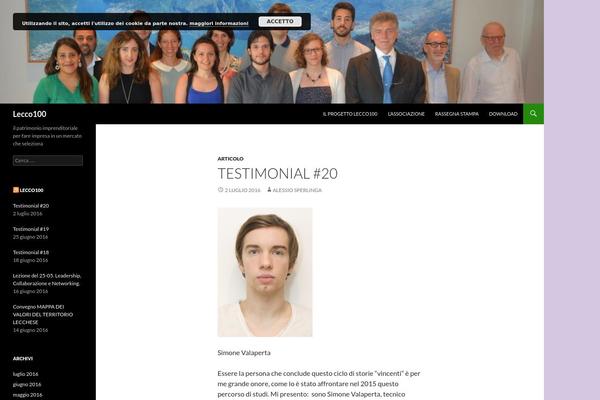 Twenty Fourteen theme site design template sample